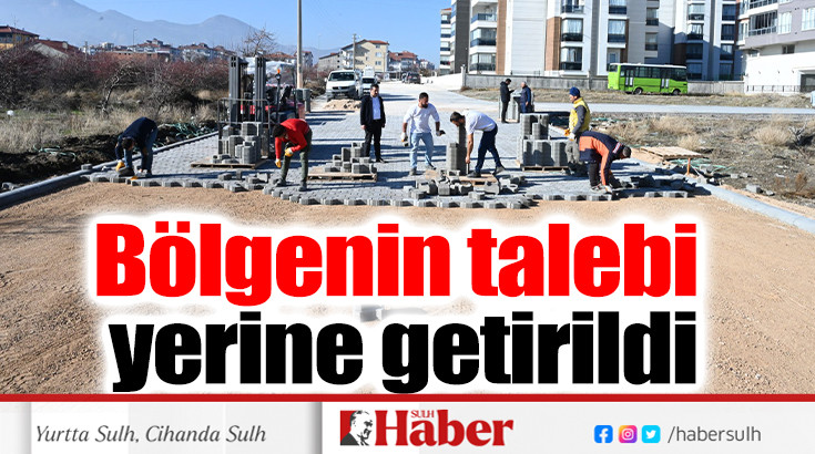 4142 sokaktaki tali yola kilit parke taşı döşendi