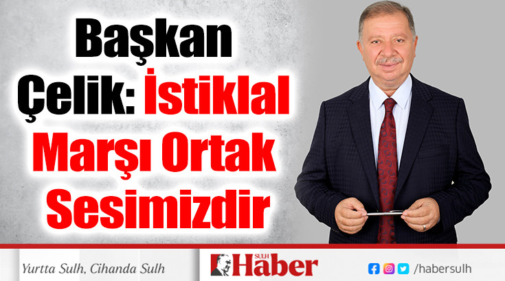 Başkan Çelik: İstiklal Marşı Ortak Sesimizdir