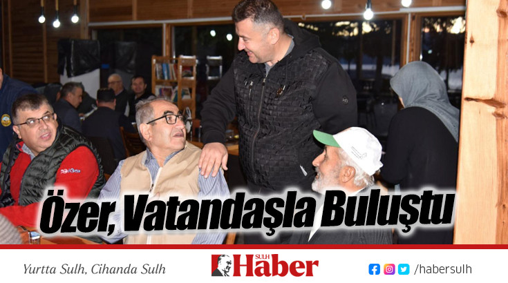 Başkan Özer Sabah Namazında Vatandaşla Buluştu