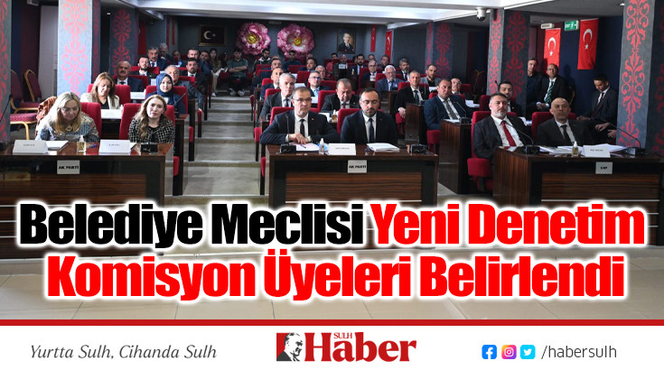 Belediye Meclisi Yeni Denetim Komisyon Üyeleri Belirlendi