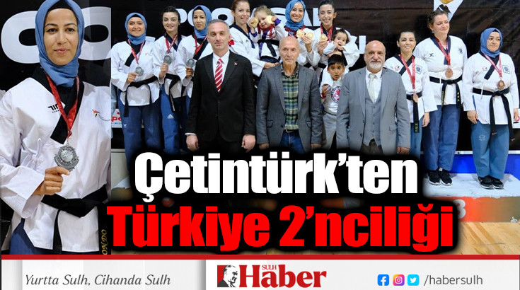 Çetintürk’ten Türkiye 2’nciliği