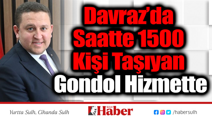 Davraz’da Saatte 1500 Kişi Taşıyan Gondol Hizmette