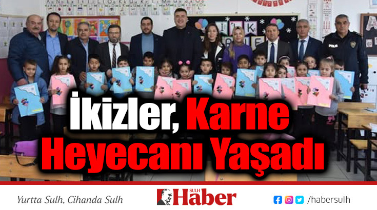 İkizler Karne Heyecanı Yaşadı