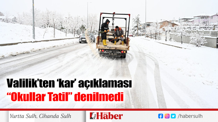 Isparta Valiliği’nden kar yağışıyla ilgili son durum açıklaması