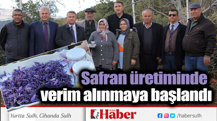 Isparta'da Safran üretiminde verim alınmaya başlandı