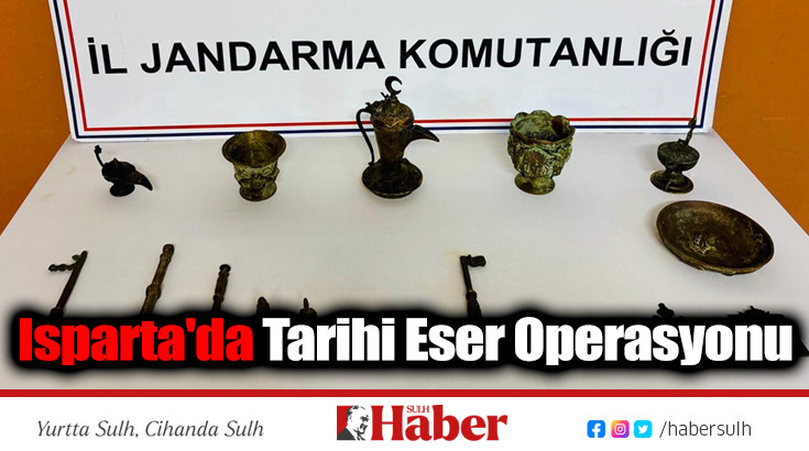 Isparta'da Tarihi Eser Operasyonu