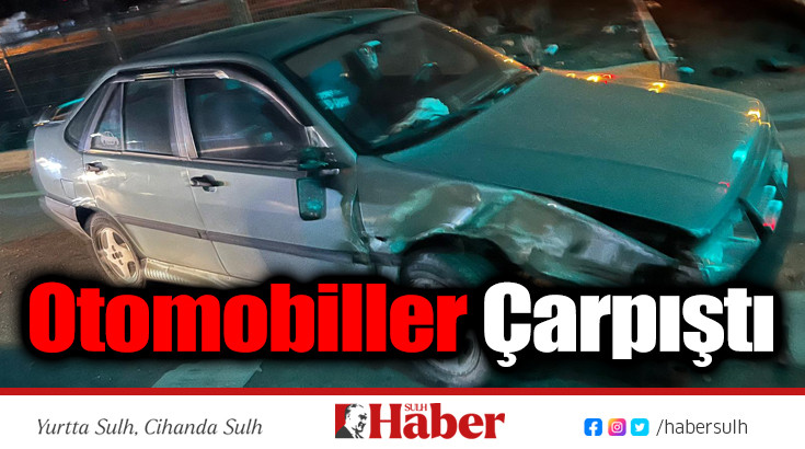 Otomobiller Çarpıştı