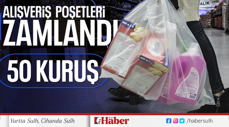 Plastik poşete yüzde 100 zam