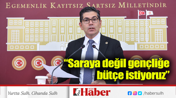 “Saraya değil gençliğe bütçe istiyoruz”