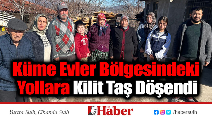 Sidre Mahallesi Küme Evler Bölgesindeki Yollara Kilit Taş Döşendi