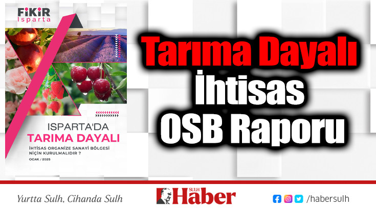 Tarıma Dayalı İhtisas OSB Raporu