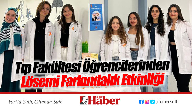 Tıp Fakültesi Öğrencilerinden Lösemi Farkındalık Etkinliği