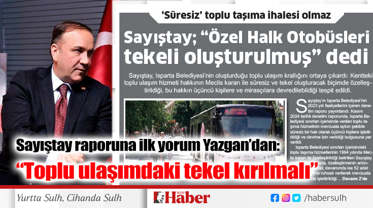 “Toplu ulaşımdaki tekel kırılmalı”